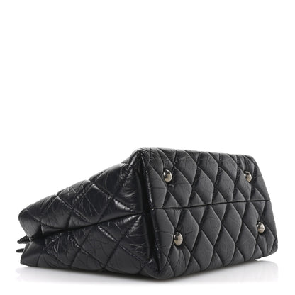 Chanel Aged Calfskin Quilted Reissue 2.55 Tote Black 4 of 11