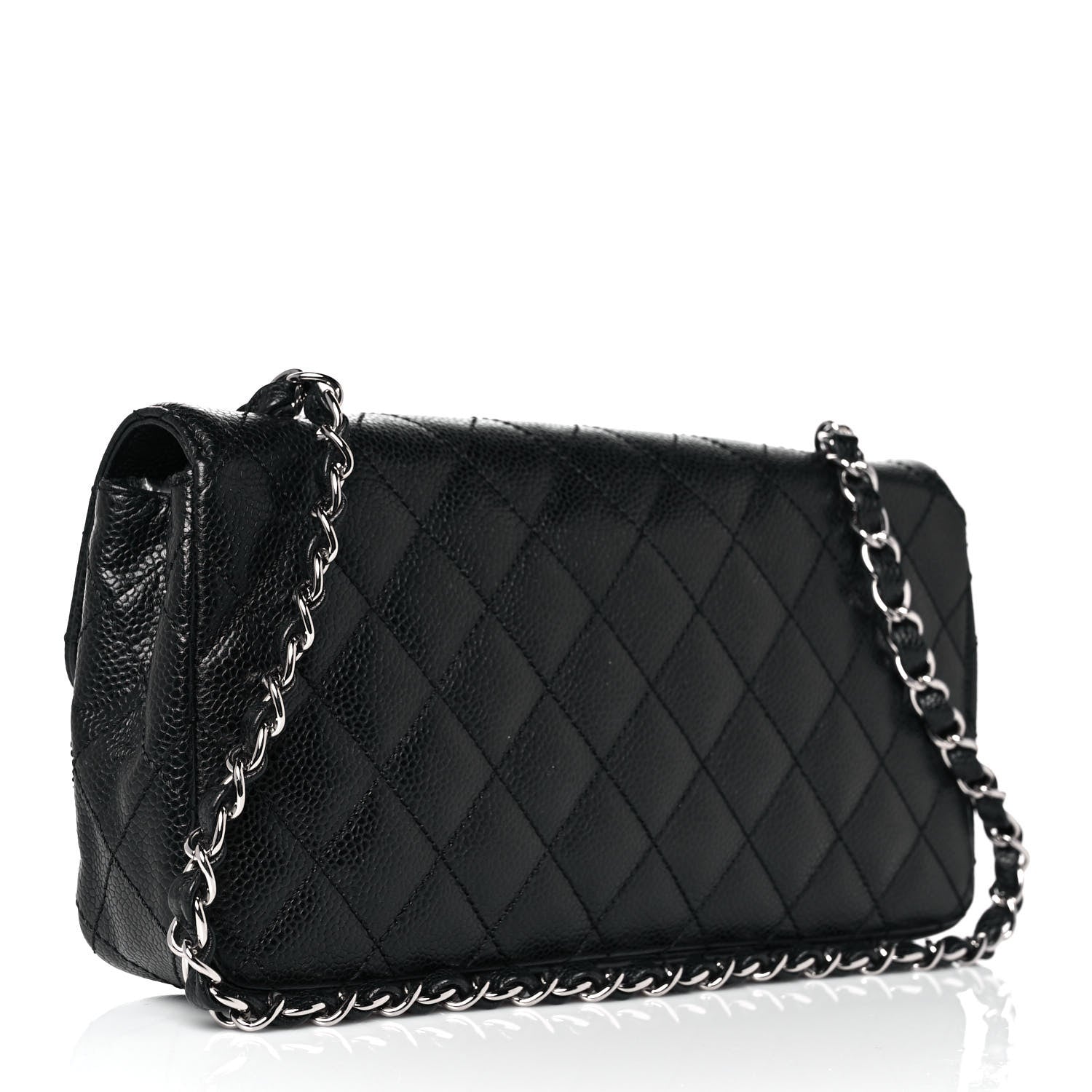 Chanel Caviar Quilted East West Flap Black 3 of 10