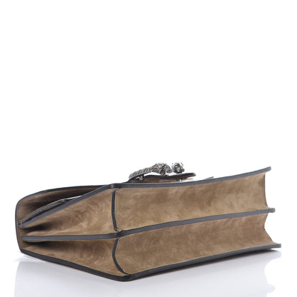 Gucci GG Supreme Monogram Medium Dionysus Shoulder Bag Taupe 5 of 12