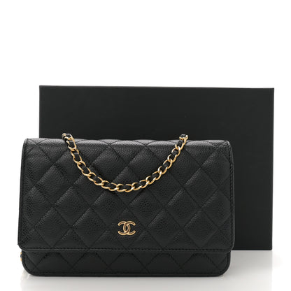 Chanel Caviar Quilted Wallet on Chain WOC Black 11 of 11