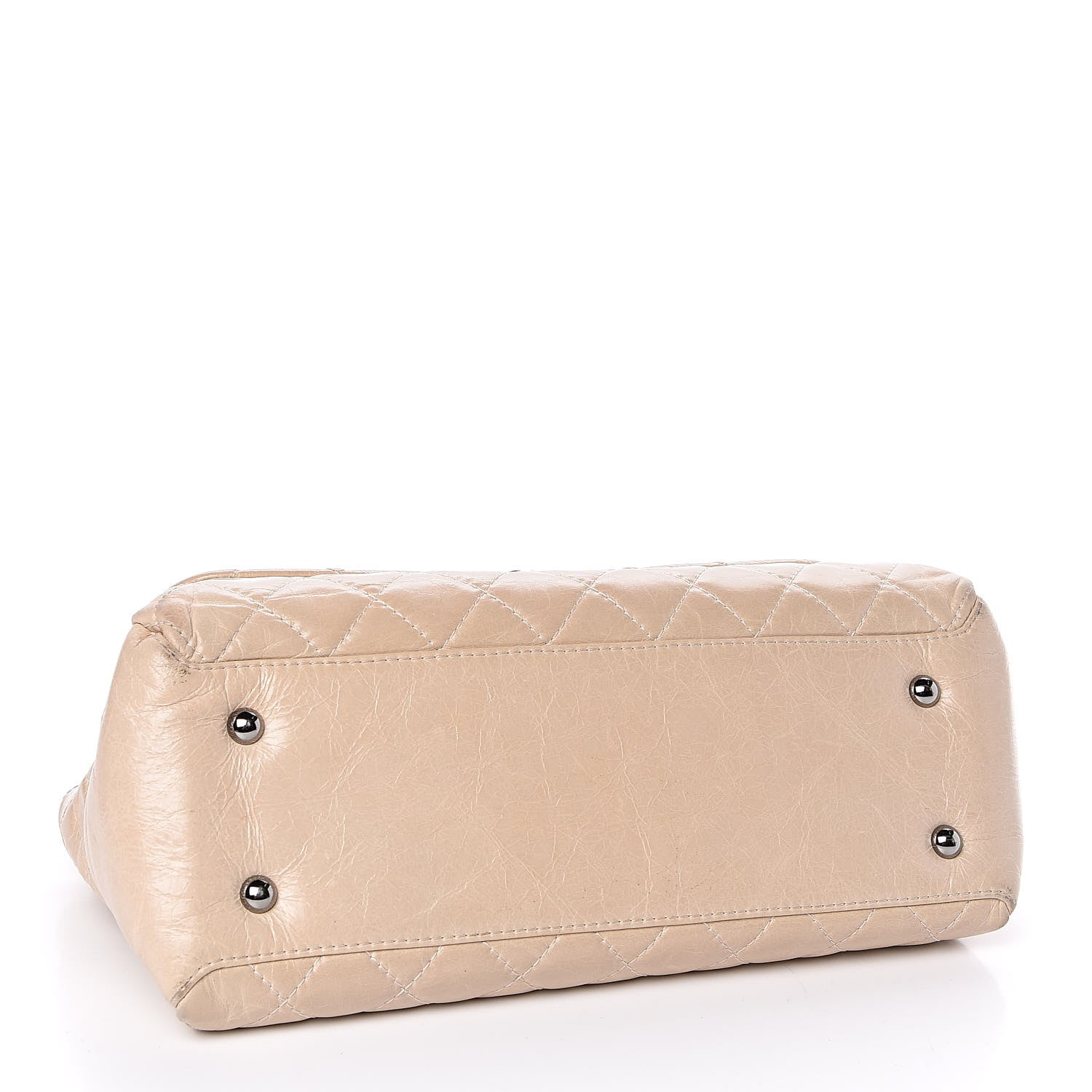 Chanel Glazed Calfskin Quilted Medium Lady Pearly Flap Light Beige 4 of 12