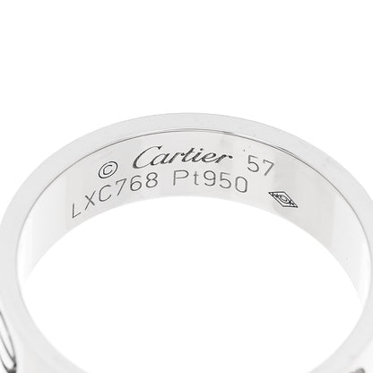 Cartier Platinum 5.5mm LOVE Ring 57 8 4 of 5