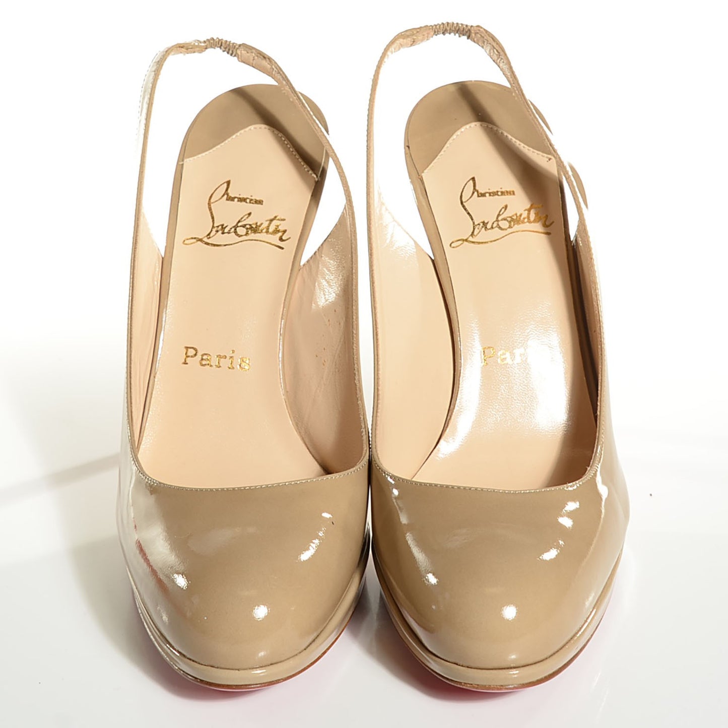 Patent Fifi Sling 85 Pumps 40.5 Nude