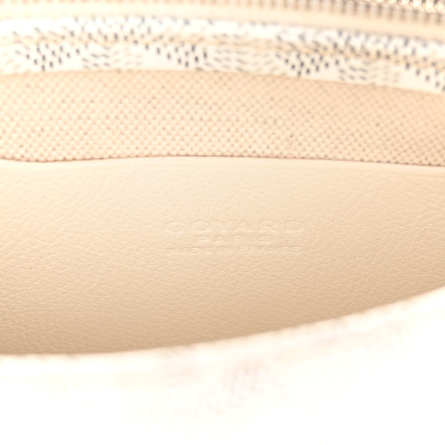 Goyardine Plumet Wallet Clutch White