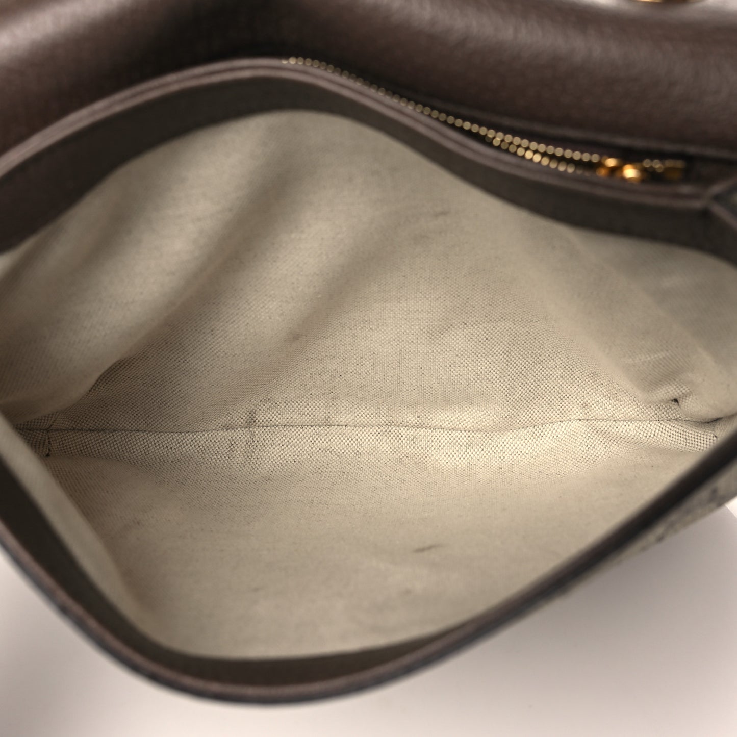 GG Supreme Monogram Textured Dollar Calfskin Web Medium Blondie Shoulder Flap Bag Beige Ebony New Acero
