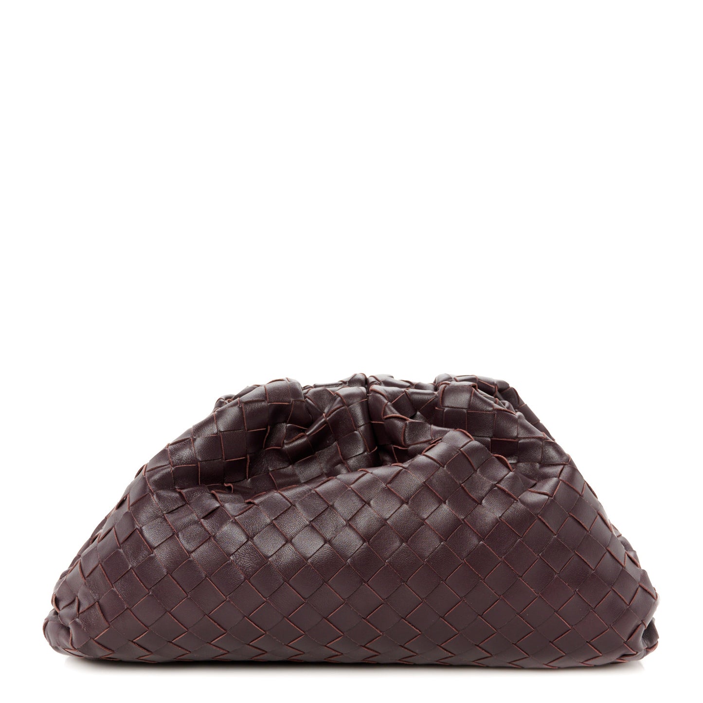 Nappa Maxi Intrecciato The Pouch Oversized Clutch  Grape