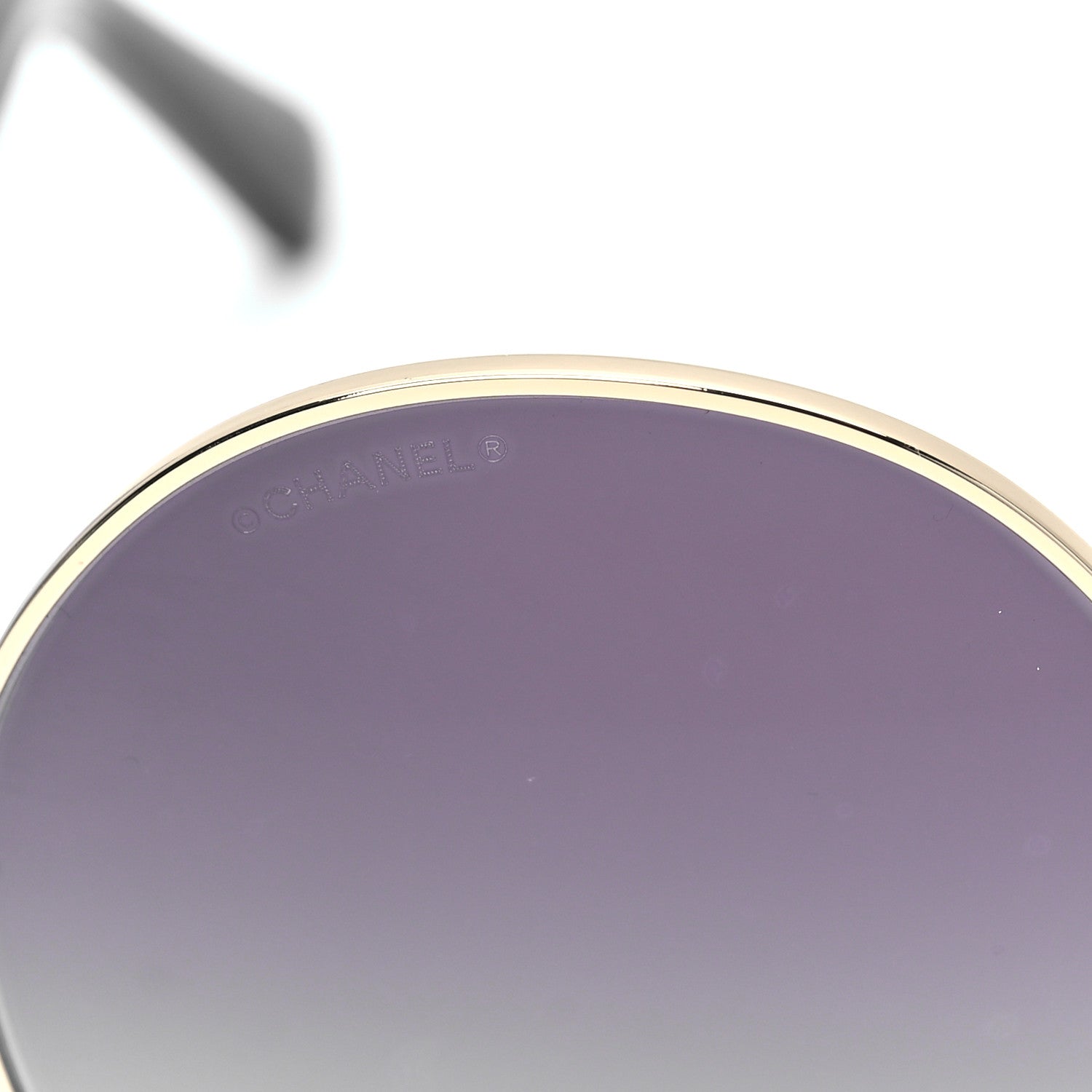 Chanel Metal Round Sunglasses 4269 Black 7 of 7