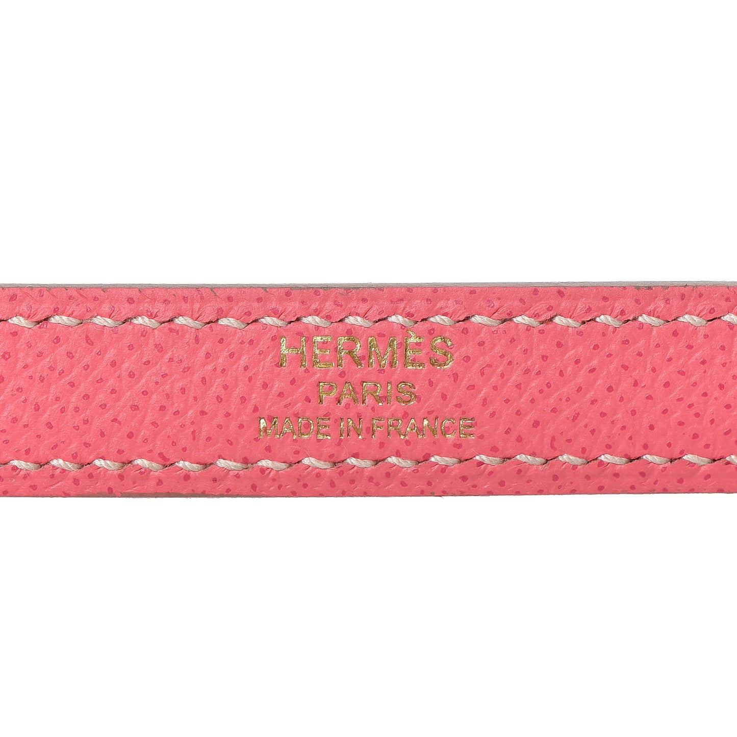 Epsom Bi-Color Horseshoe Kelly Sellier 25 Craie Rose Azalee