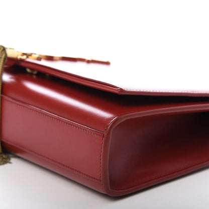 Saint Laurent Smooth Calfskin Medium Classic Monogram Kate Tassel Satchel Lipstick Red 6 of 10