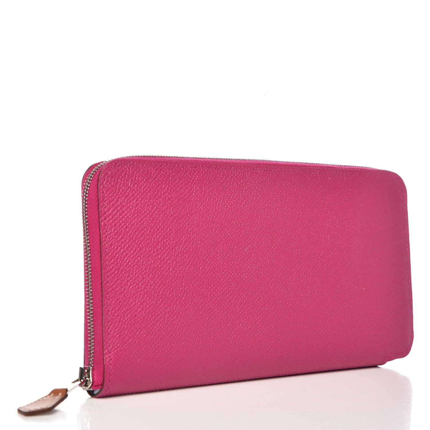 Hermes Epsom Silk'In Wallet Rose Pourpre Bleu Lin 3 of 8