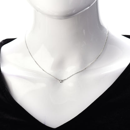 Cartier 18K White Gold Diamond SM D'Amour Pendant Necklace 2 of 5