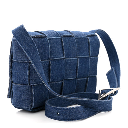 Bottega Veneta Denim Maxi Intrecciato Cassette Crossbody Bag Indigo 3 of 10