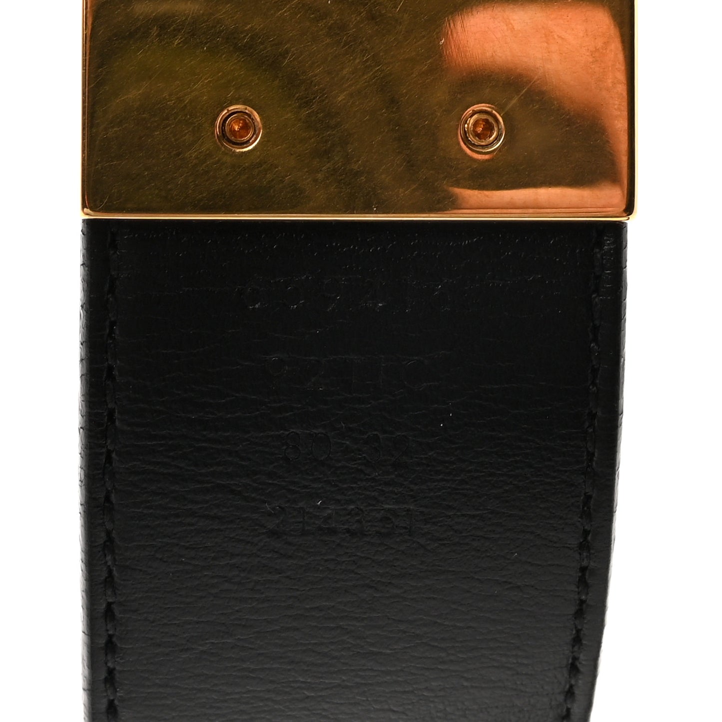 GG Supreme Monogram Plutone Calfskin Double G Reversible 37mm Belt 80 32 Beige Ebony New Acero