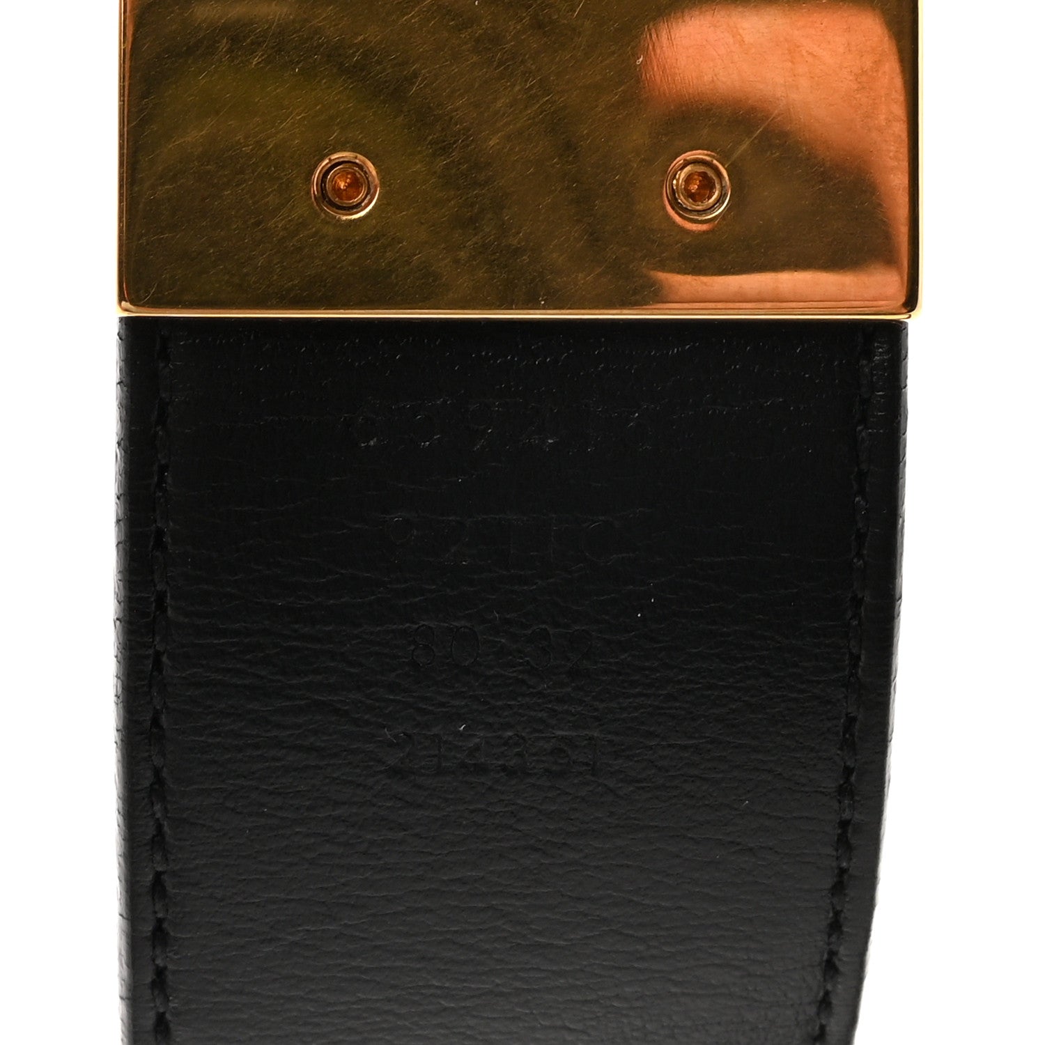 Gucci GG Supreme Monogram Plutone Calfskin Double G Reversible 37mm Belt 80 32 Beige Ebony New Acero 5 of 5