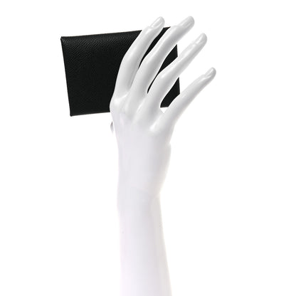 Hermes Epsom Calvi Duo Card Case Black 2 of 8