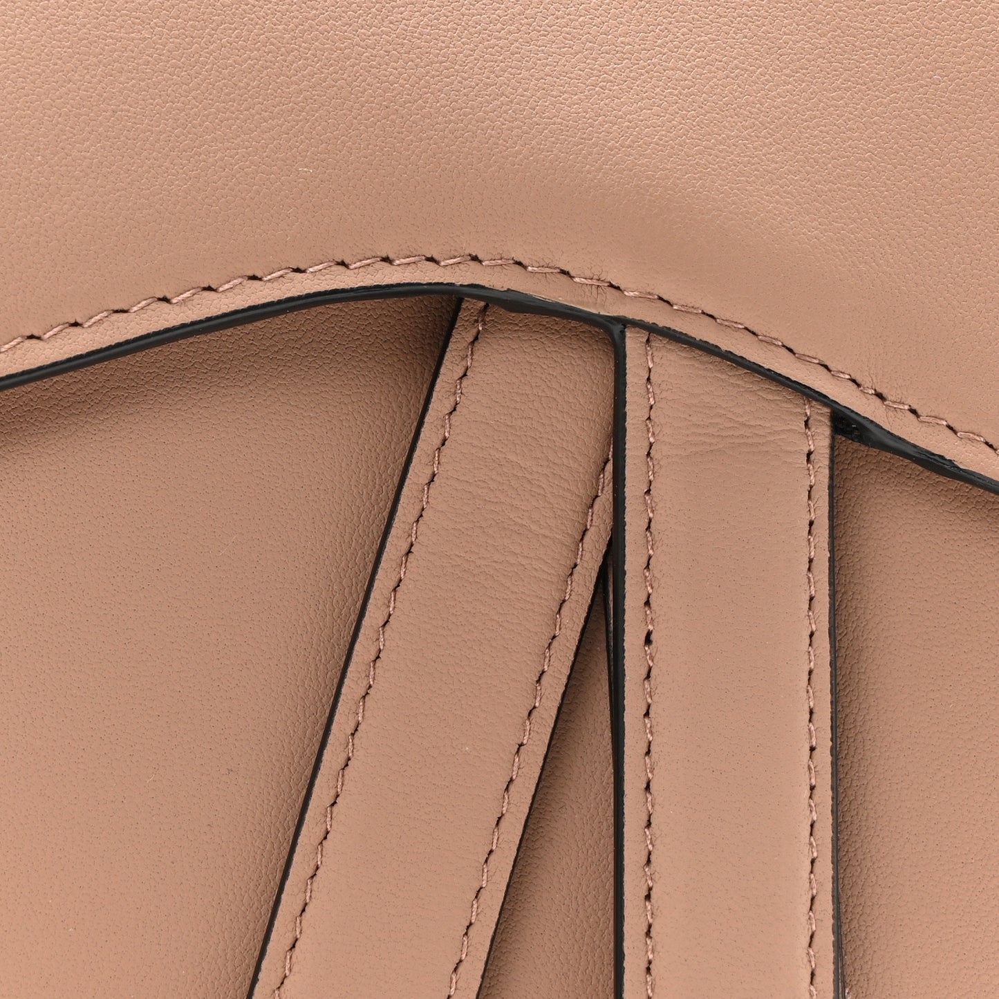Ultra Matte Calfskin Saddle Belt Bag Rose Des Vents
