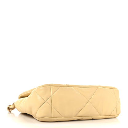 Chanel Lambskin Quilted Medium Chanel 19 Flap Yellow 4 of 12