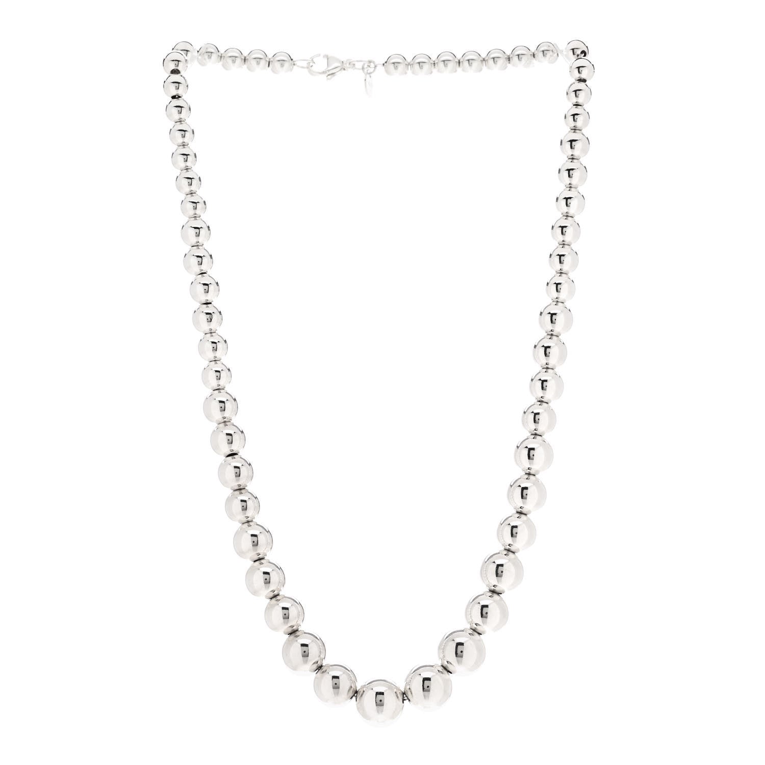 Tiffany Sterling Silver HardWear Graduated Ball Necklace 3 of 5