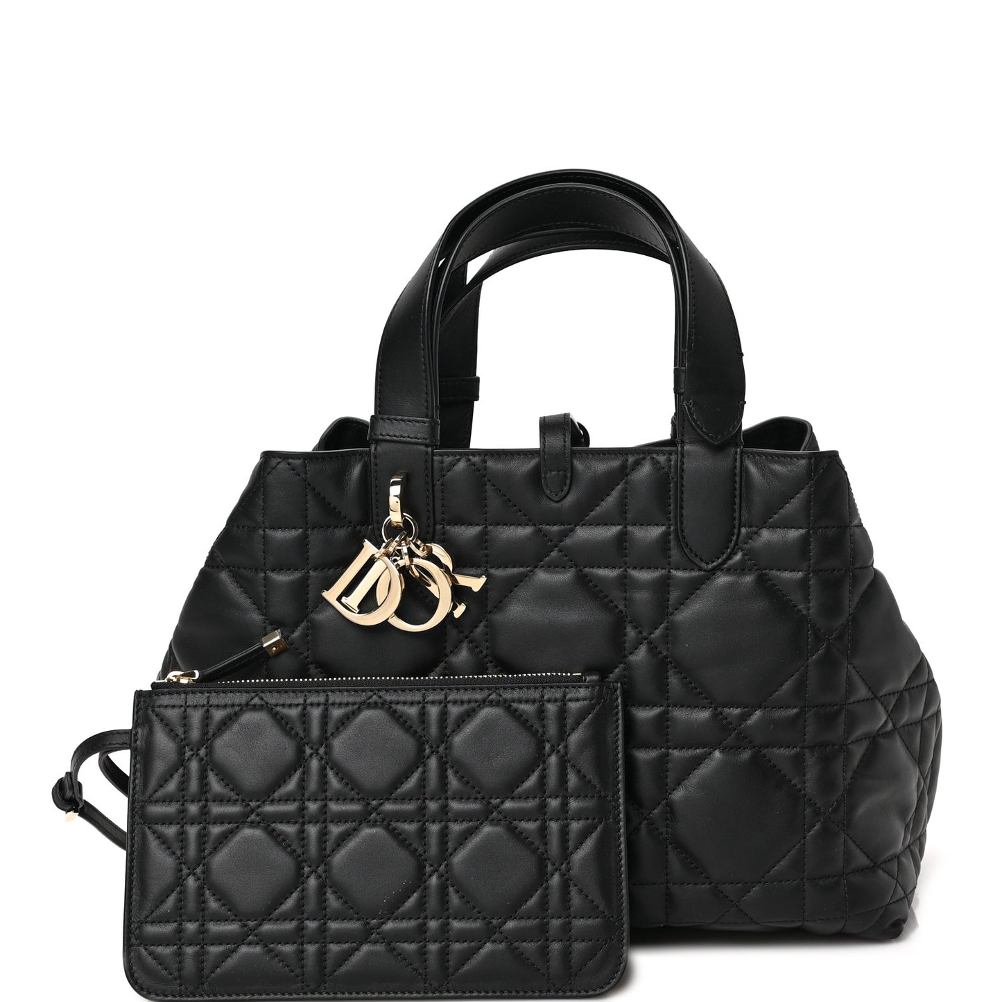 Calfskin Macrocannage Large Toujours Black