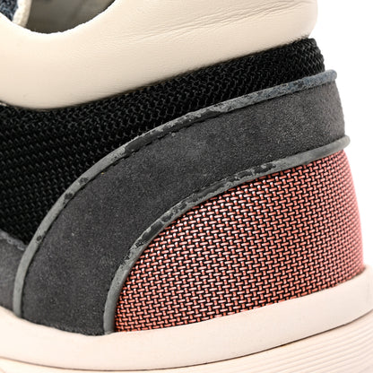 Chanel Nylon Calfskin Suede Womens CC Sneakers 39 Grey Pink 14 of 32