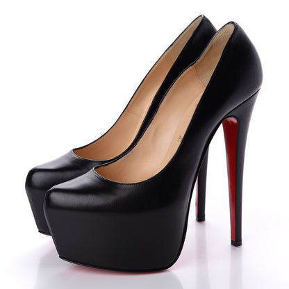 Christian Louboutin Kid Daffodile 160 Pumps 38 Black 3 of 10