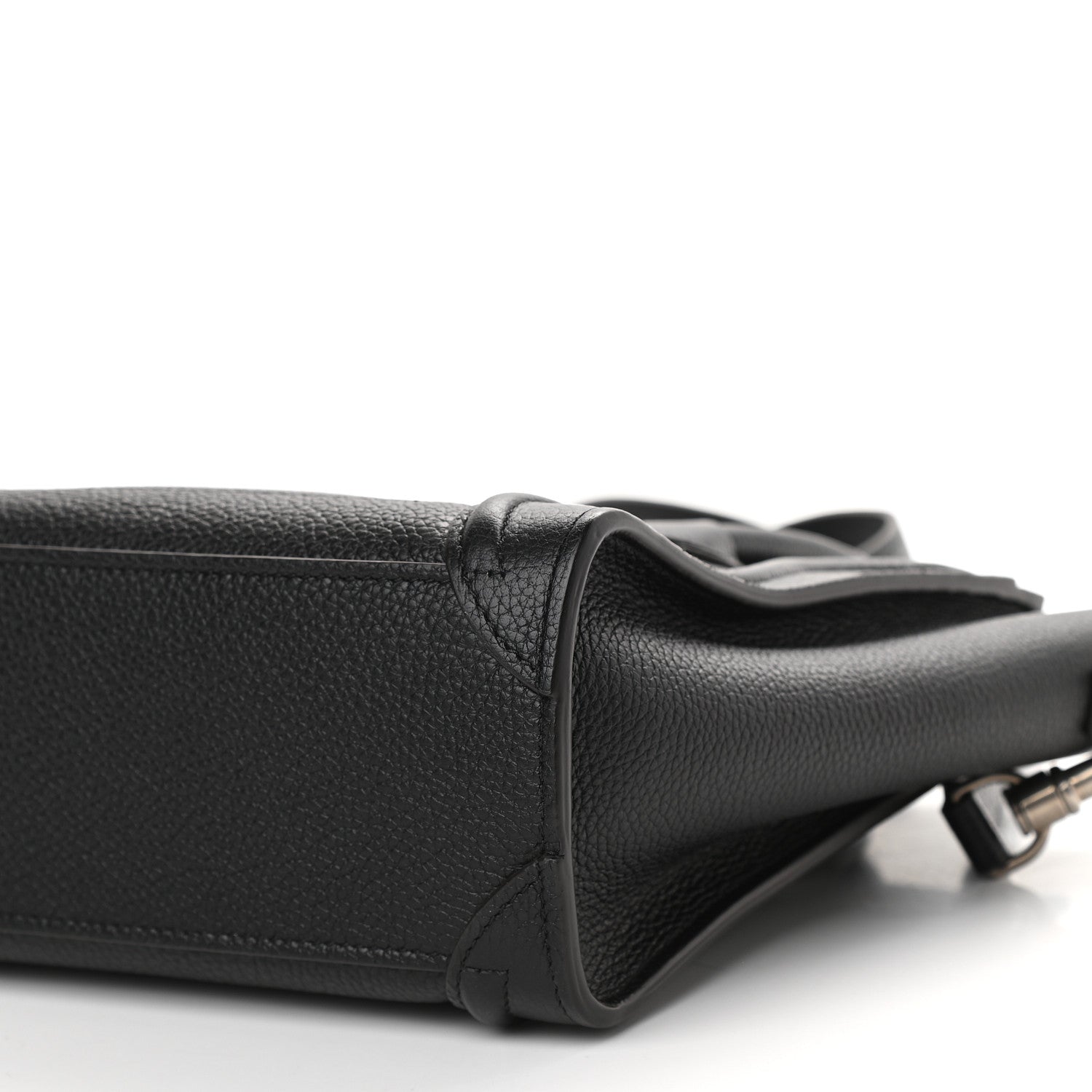 Celine Drummed Calfskin Nano Luggage Black 9 of 9