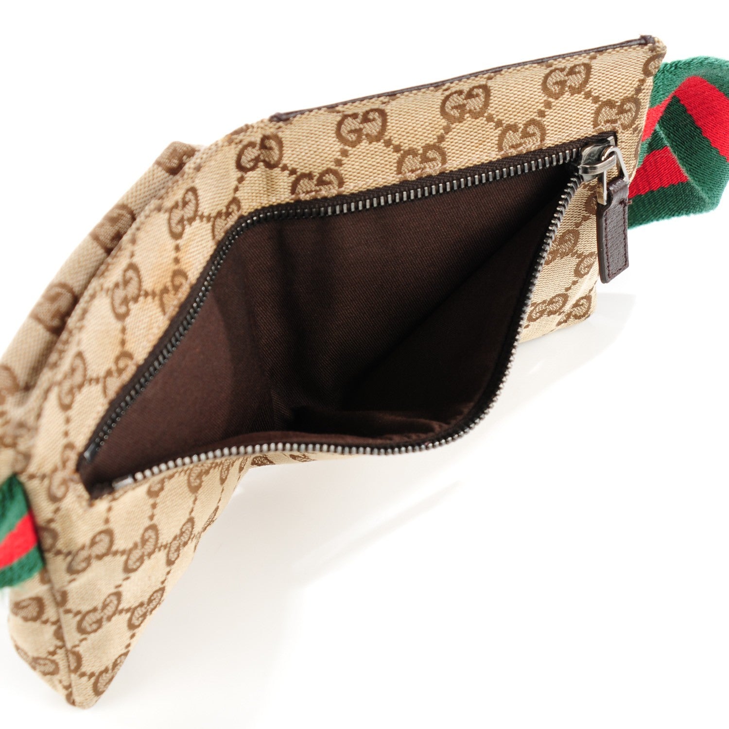 Gucci Monogram Web Belt Bag Dark Brown 5 of 9