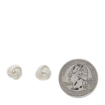 Tiffany Sterling Silver Twist Knot Earrings 2 of 4