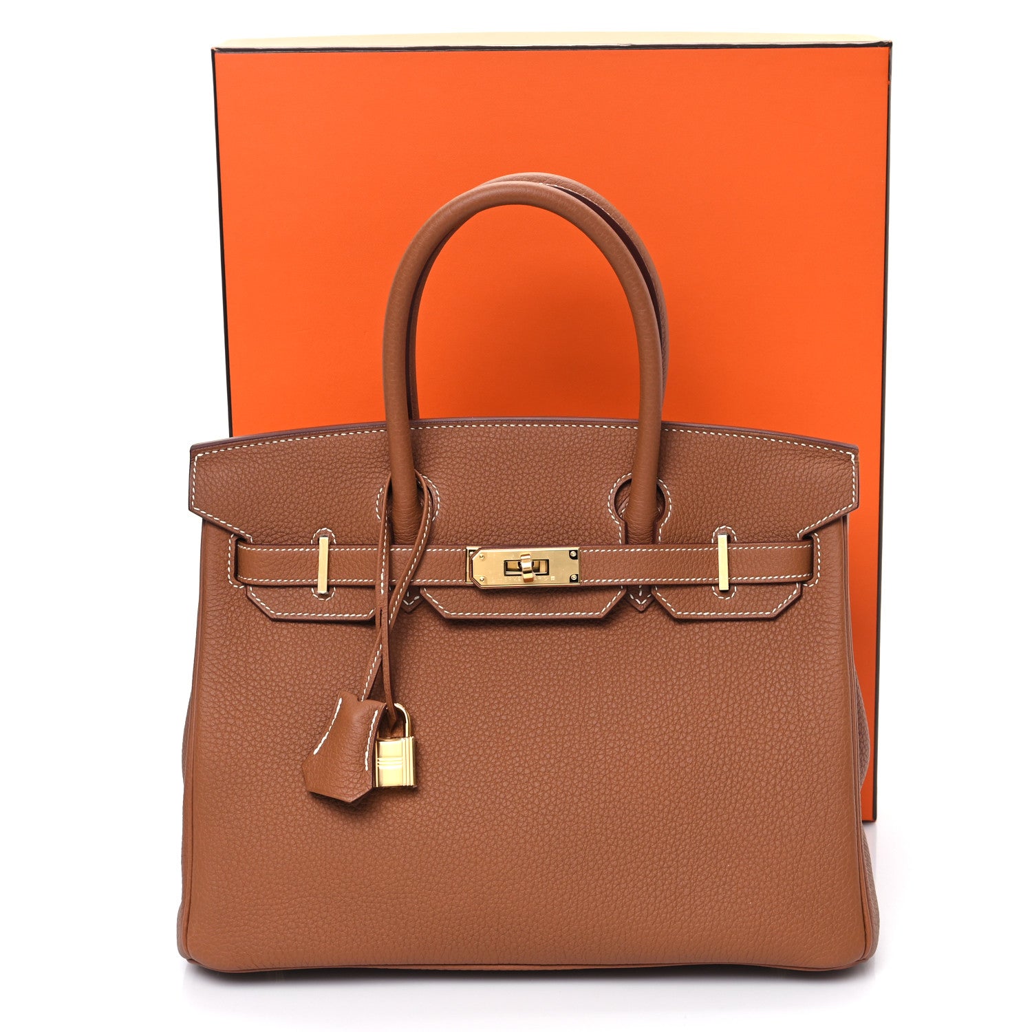Hermes Togo Birkin 30 Gold 9 of 10