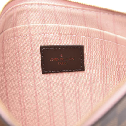 Louis Vuitton Damier Ebene Neverfull MM GM Pochette Rose Ballerine 6 of 10