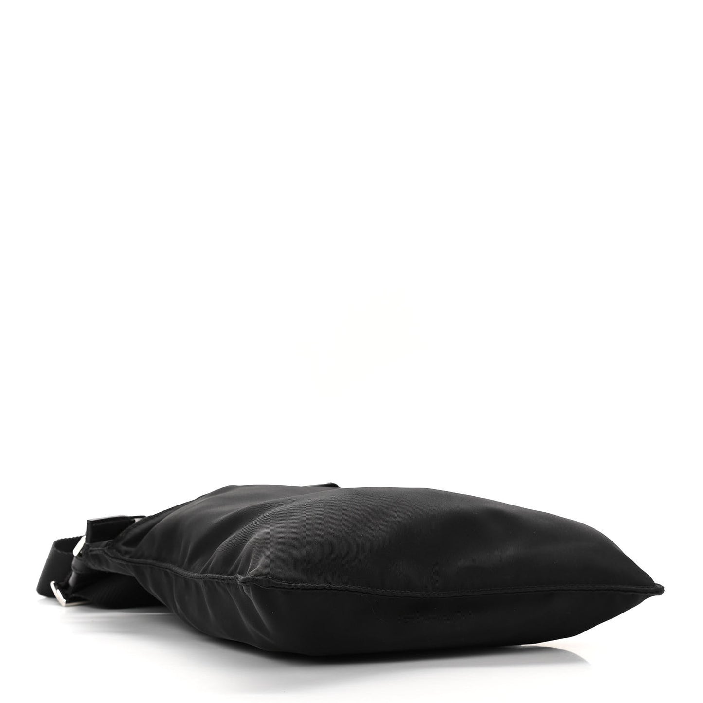 Nylon Vela Flat Messenger Bag Black