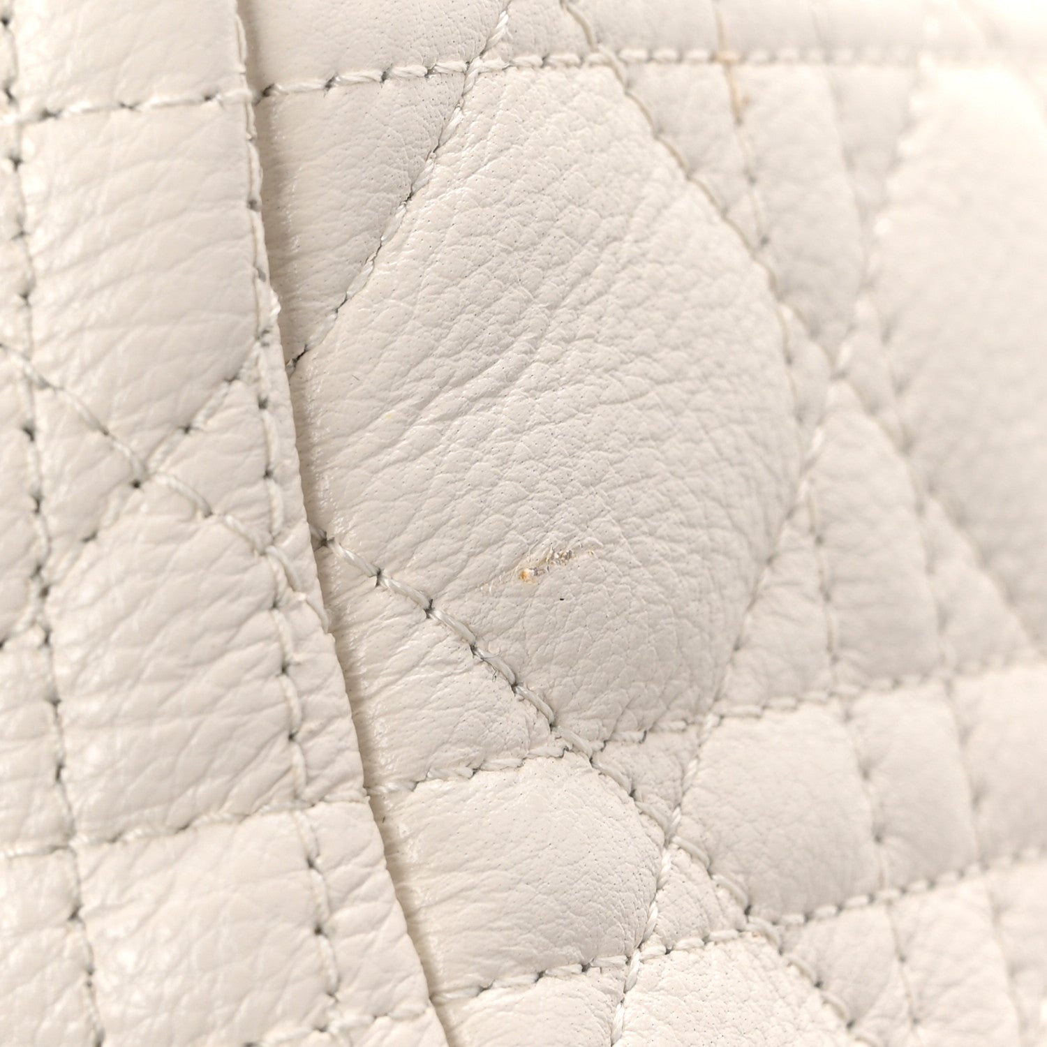Christian Dior Calfskin Cannage Small Caro Bag Ivory 12 of 12