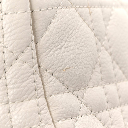 Christian Dior Calfskin Cannage Small Caro Bag Ivory 12 of 12