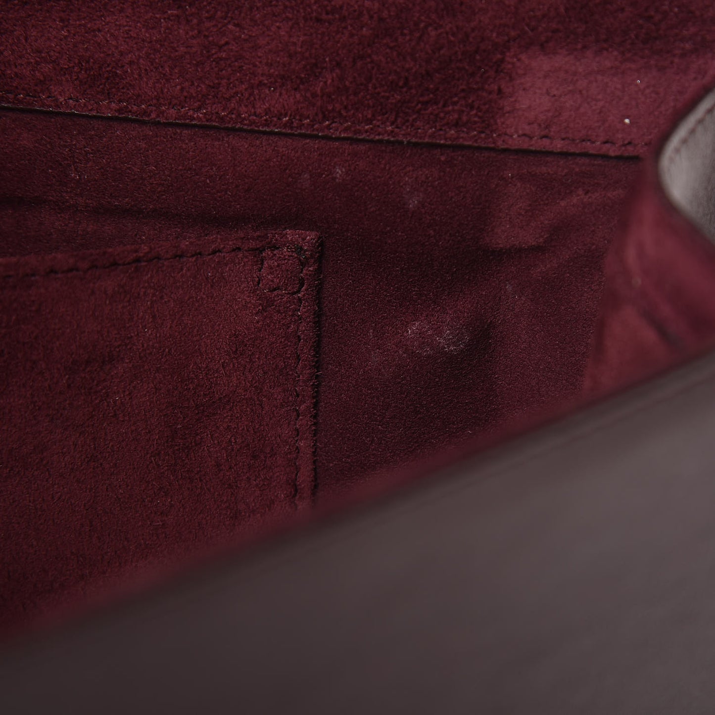 Calfskin Classic Y Ligne Clutch Bordeaux