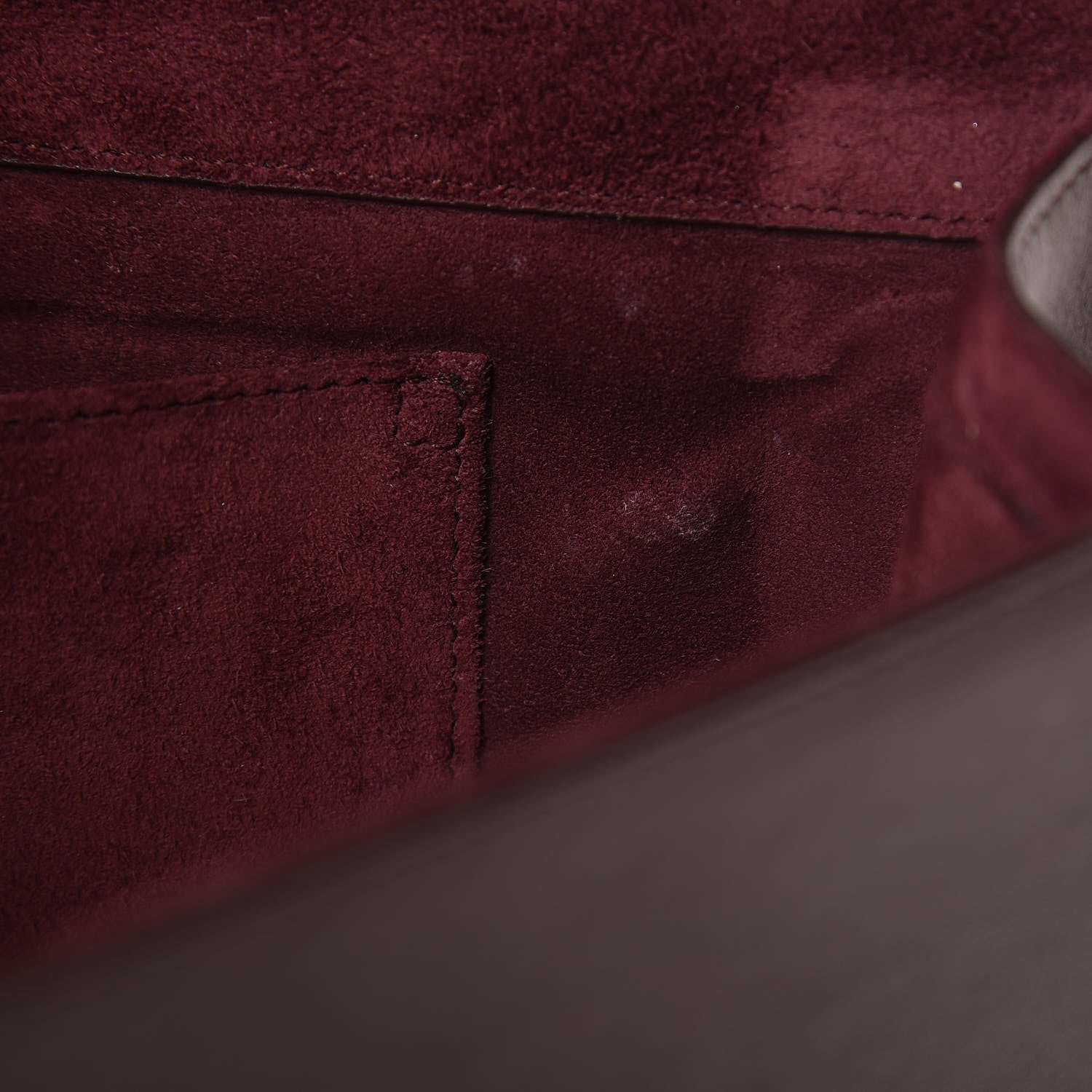 Saint Laurent Calfskin Classic Y Ligne Clutch Bordeaux 9 of 11