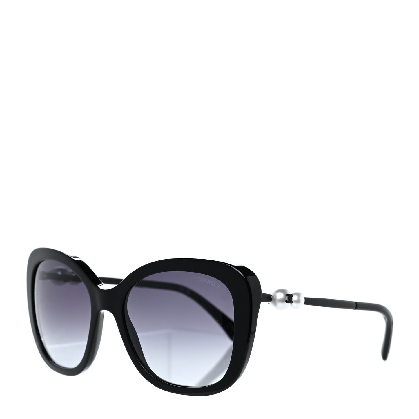 Acetate Butterfly Winter Pearl Sunglasses 5339-H Black