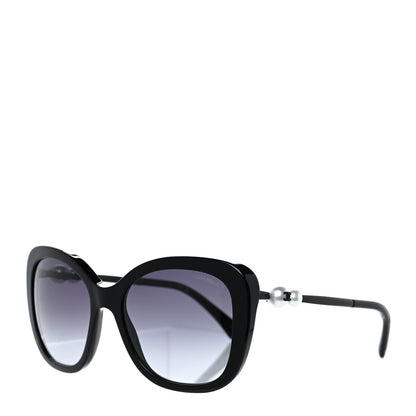 Chanel Acetate Butterfly Winter Pearl Sunglasses 5339-H Black 1 of 7