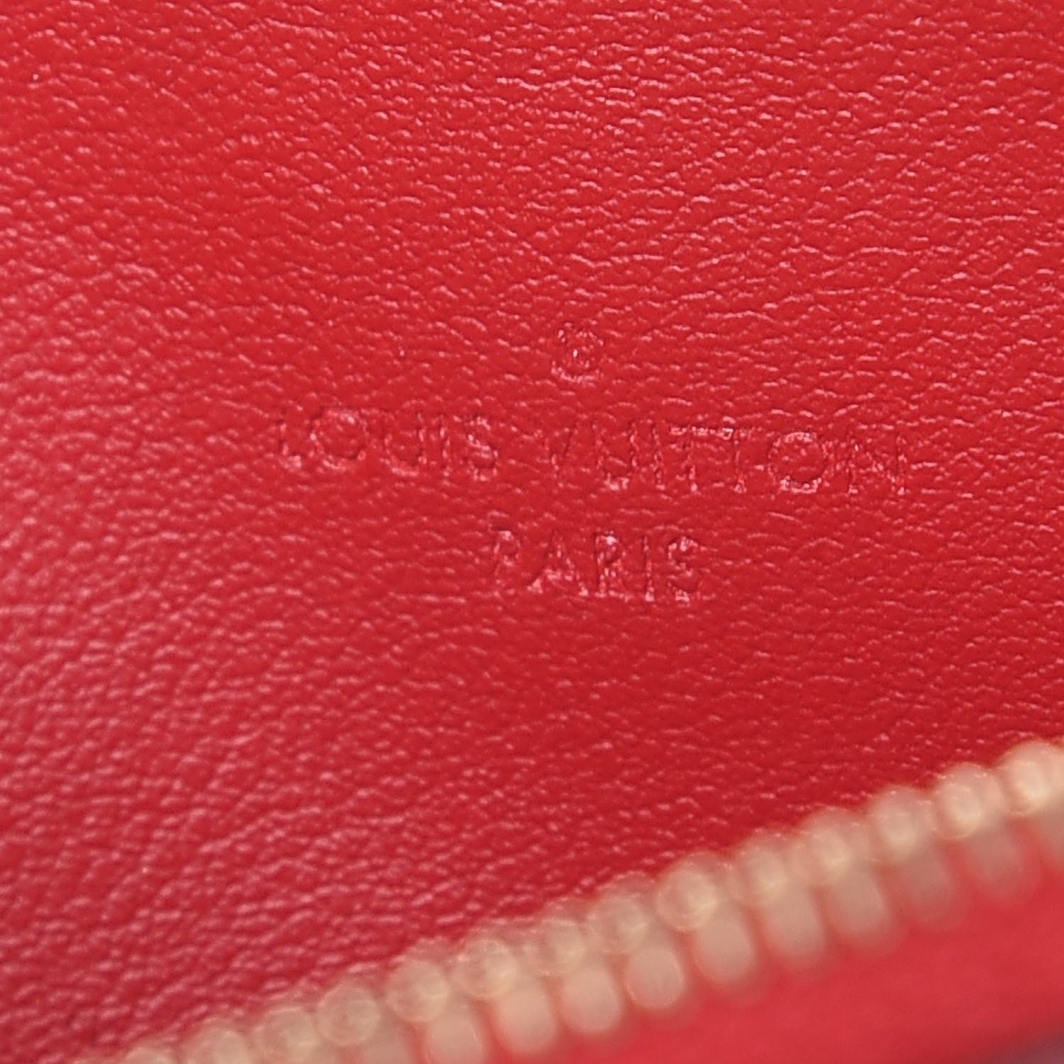 Louis Vuitton Vernis Felicie Chain Wallet Zippered Insert Cherry 6 of 6