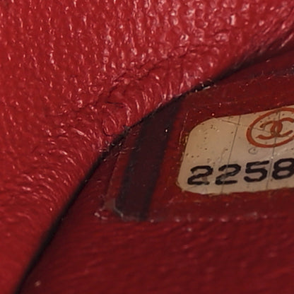 Chanel Caviar Chevron Quilted Mini Square Flap Red 7 of 11