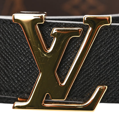 Louis Vuitton Calfskin Monogram 30mm LV Initiales Reversible Belt 85 34 Black 6 of 6