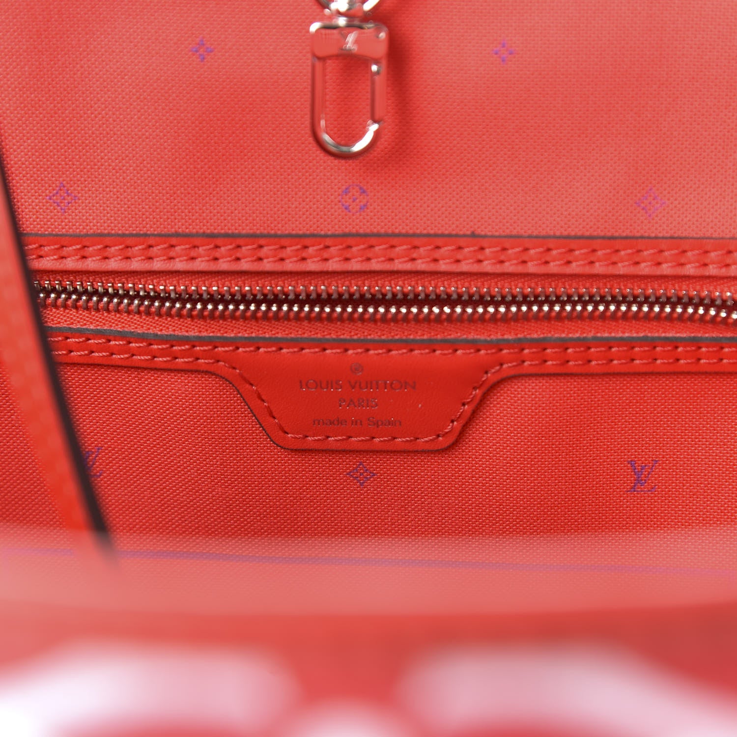 Louis Vuitton Monogram Escale Neverfull MM Rouge 8 of 10
