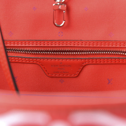 Louis Vuitton Monogram Escale Neverfull MM Rouge 8 of 10