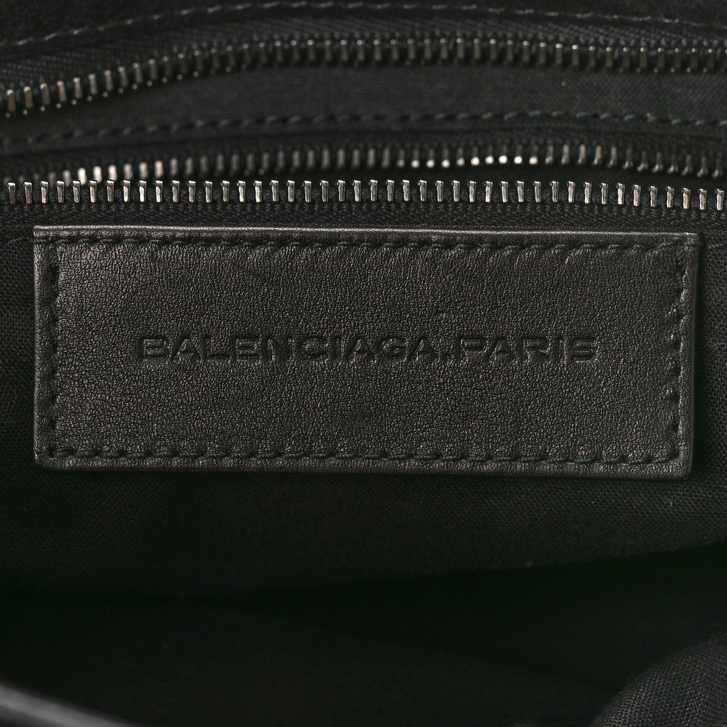 Baby Daim Suede Classic Silver Hardware City Black