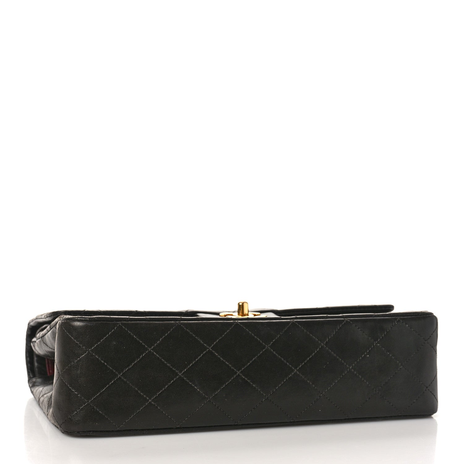 Chanel Lambskin Quilted Medium Double Flap Black 4 of 15