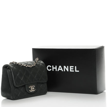 Chanel Iridescent Caviar Quilted Mini Square Flap Black 8 of 8