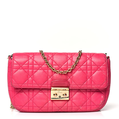 Christian Dior Lambskin Cannage Miss Dior Promenade Pouch Fuchsia 1 of 21