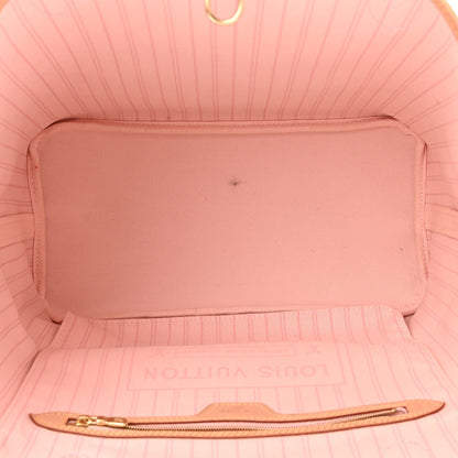 Louis Vuitton Damier Azur Neo Neverfull MM Rose Ballerine 6 of 13