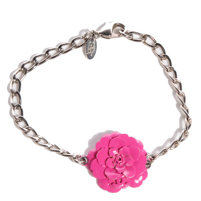 Chanel Flower Chain Camellia Bracelet Pink 1 of 5