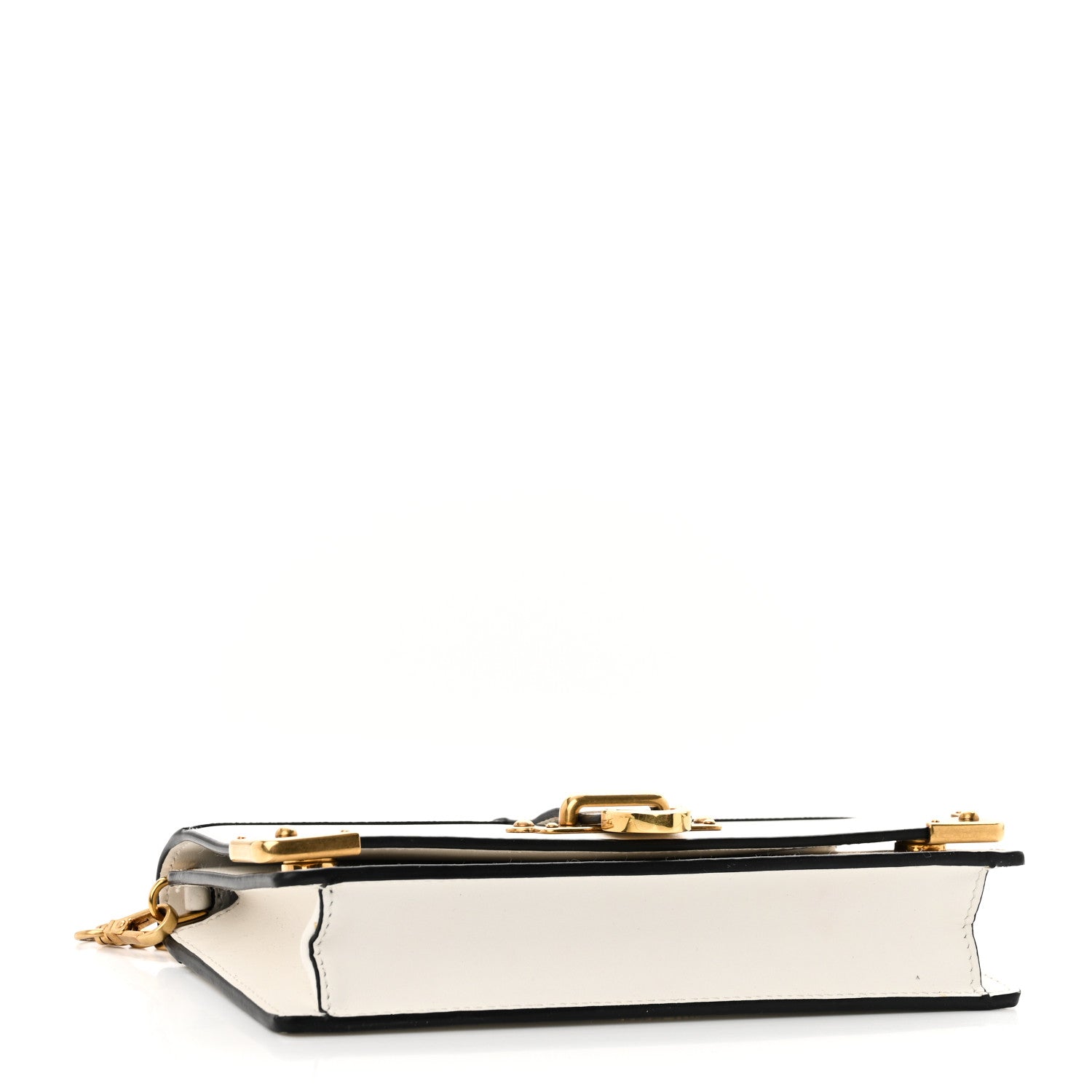 Prada City Calfskin Cahier Clutch With Chain White 4 of 9