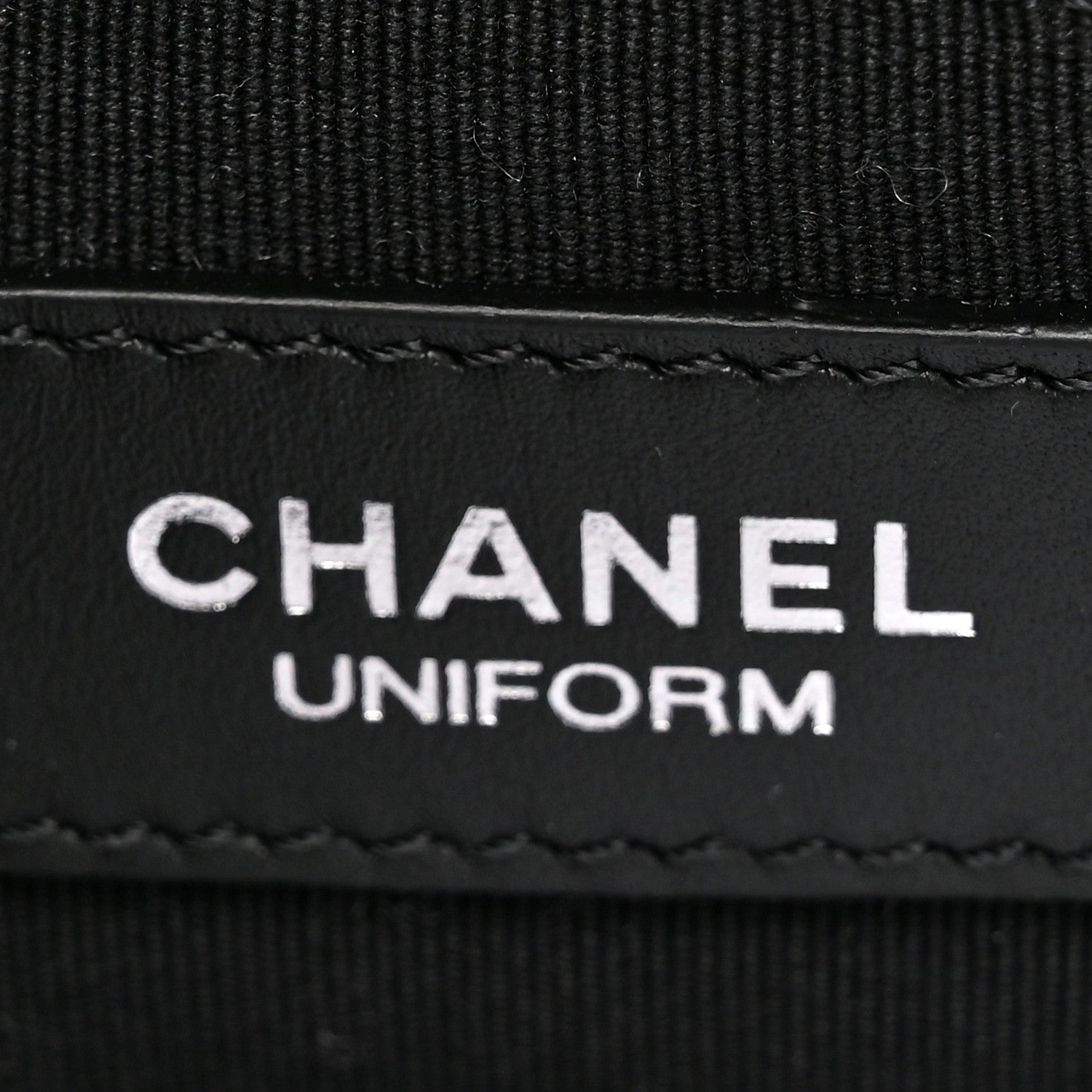 Chanel Calfskin Quilted CC Uniform Flap Belt Bag Black 6 of 11